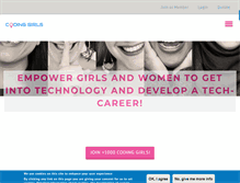Tablet Screenshot of coding-girls.com